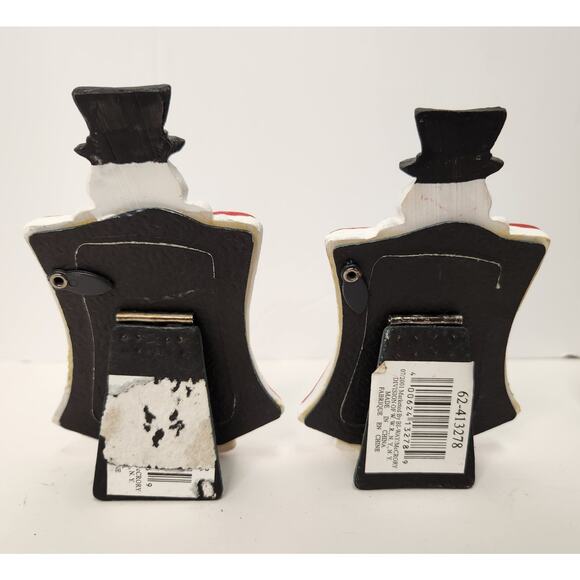 Lot of 7 Vintage Christmas Photo Frames Holiday Decor Snowman Bear Reindeer Tree - Picture 3 of 9